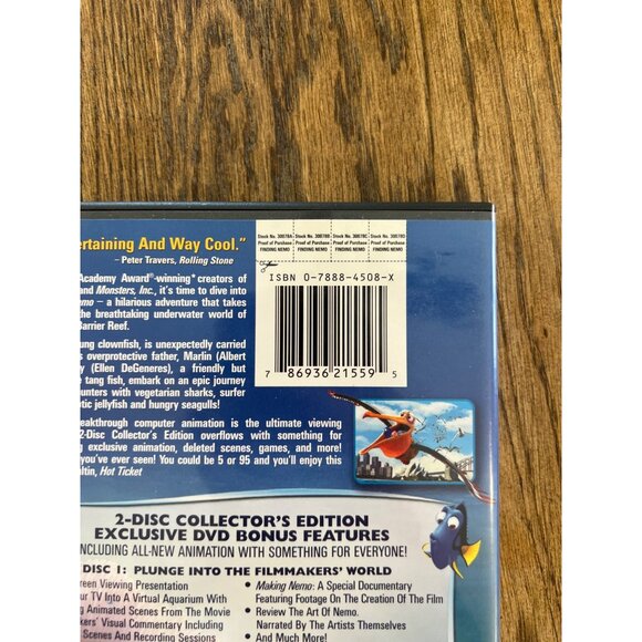 Finding Nemo DVD 2003 Family Movie 2-Disc Collector’s Edition Pre-Owned - Picture 3 of 5
